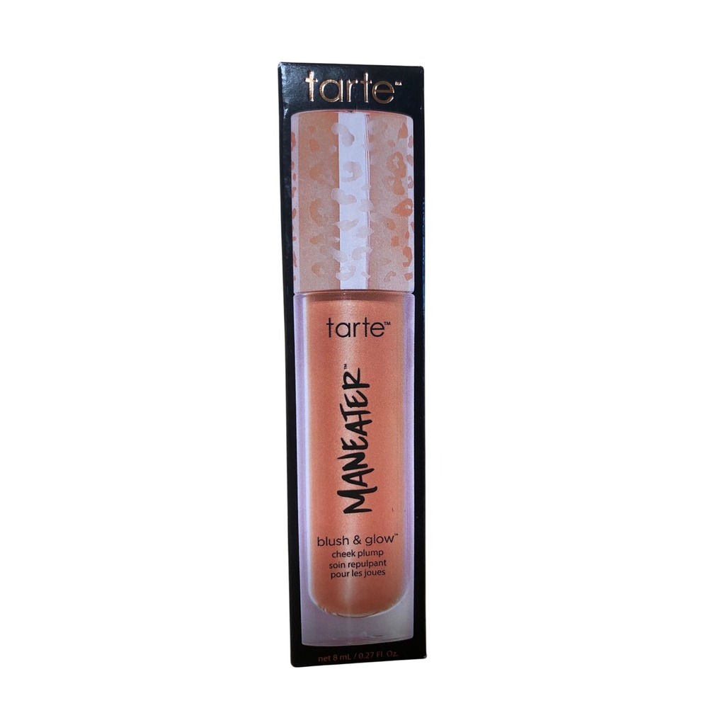 Tarte Maneater Blush and Glow Cheek Plump Peachy Pink Liquid Blush 8ml NEW